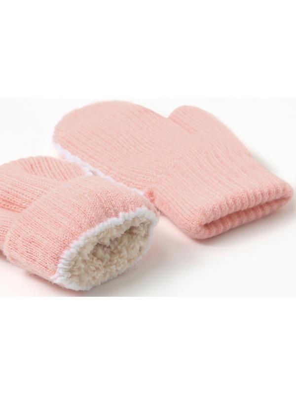 Варежки детские MINAKU, цвет розовый, 18 см
