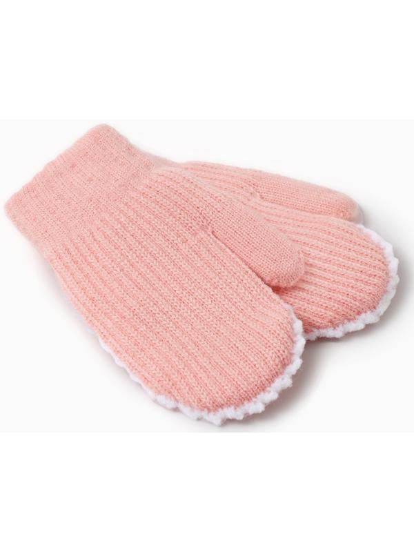 Варежки детские MINAKU, цвет розовый, 18 см