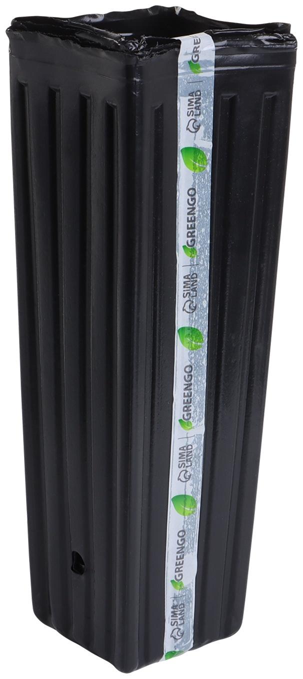 Пакет для рассады, 2.2 л, 10×10 см, h=29 см, полиэтилен, чёрный, Greengo