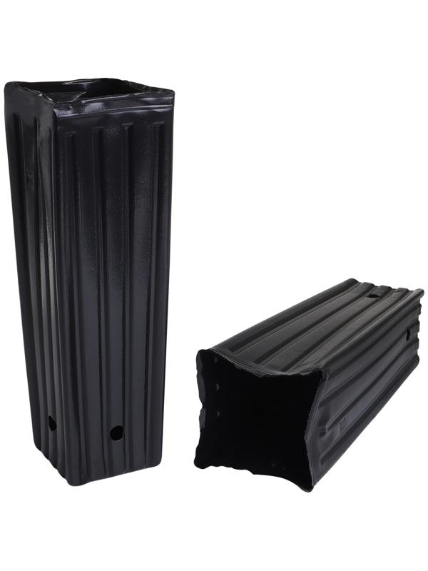 Пакет для рассады, 2.2 л, 10×10 см, h=29 см, полиэтилен, чёрный, Greengo