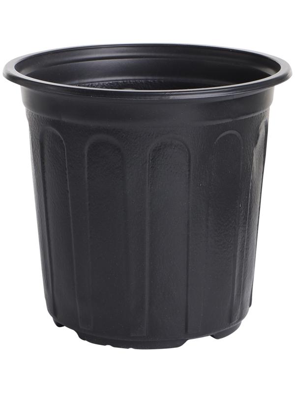 Горшок для рассады, 2 л, d=16 см, h=15 см, мягкий пластик, чёрный, Greengo
