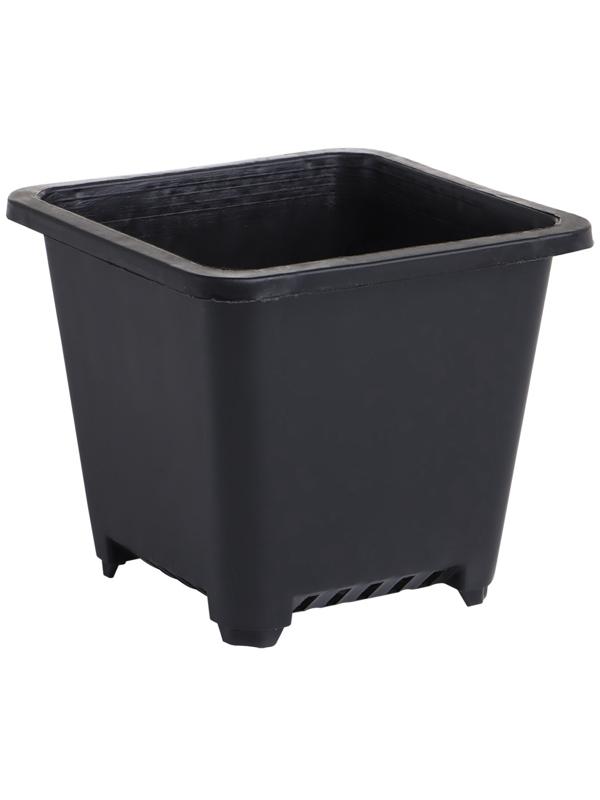 Горшок для рассады, 250 мл, d=9 см, h=8 см, пластик, чёрный, Greengo