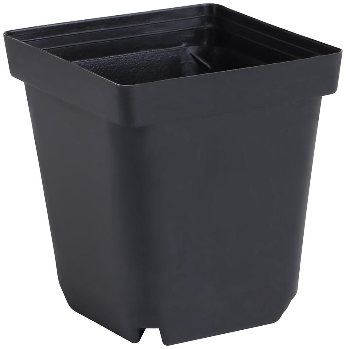 Горшок для рассады, 700 мл, d=10 см, h=12.5 см, пластик, чёрный, Greengo