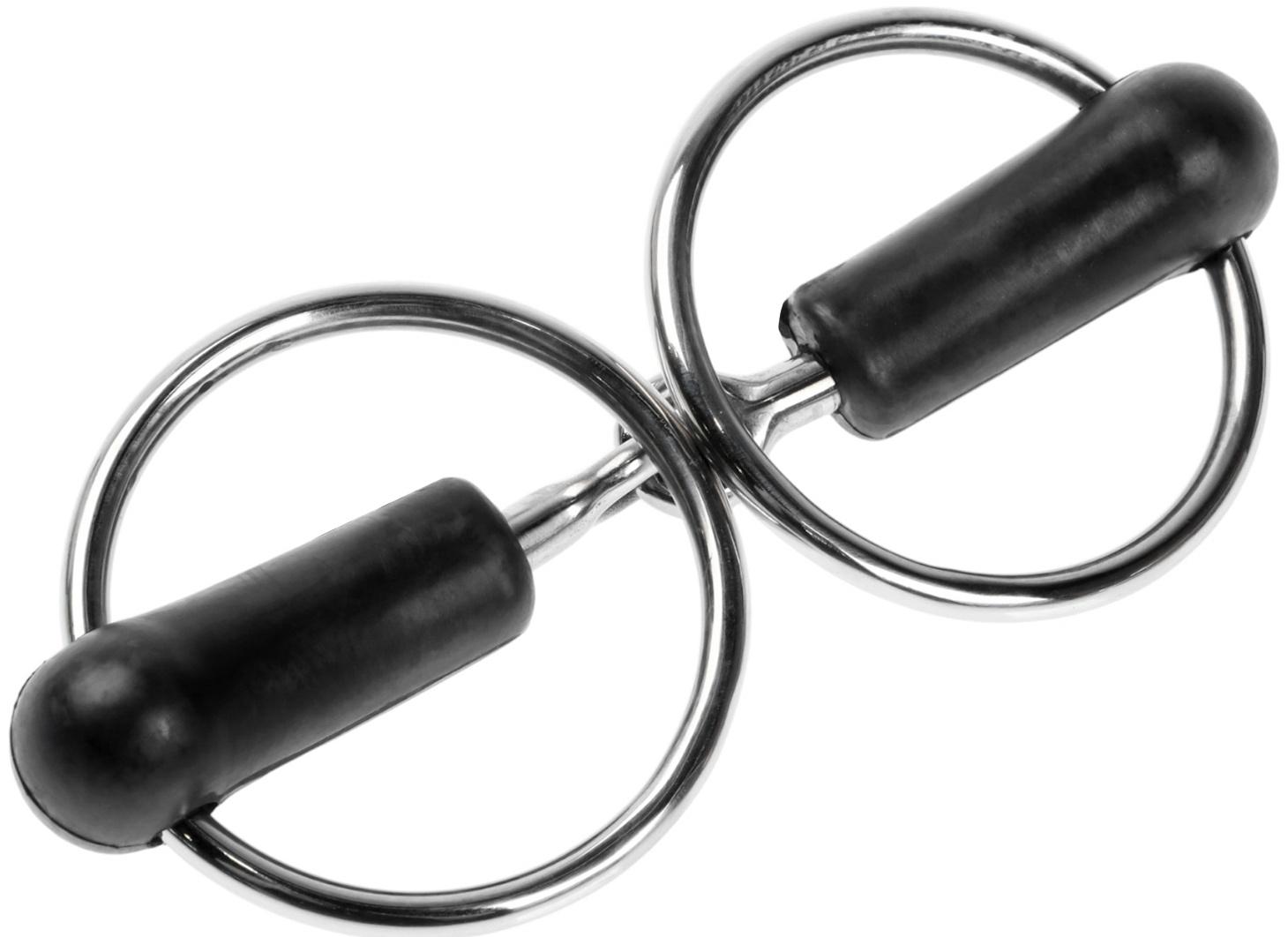 Удило для лошади с гипоалергенным плстиком, 140 мм, металл