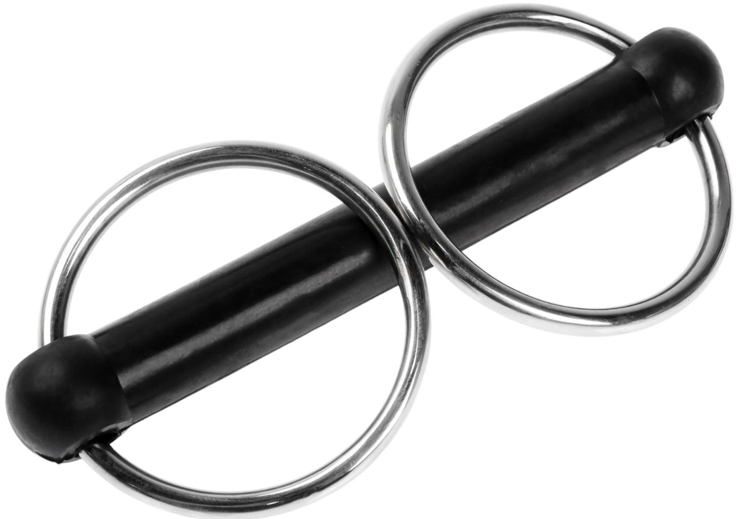 Удило для лошади с цельным грызлом, металл, 140 мм