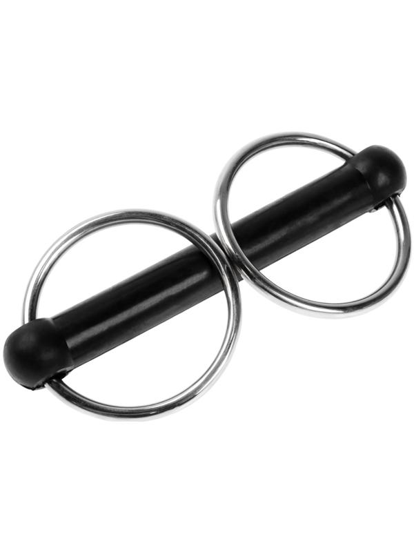 Удило для лошади с цельным грызлом, металл, 140 мм