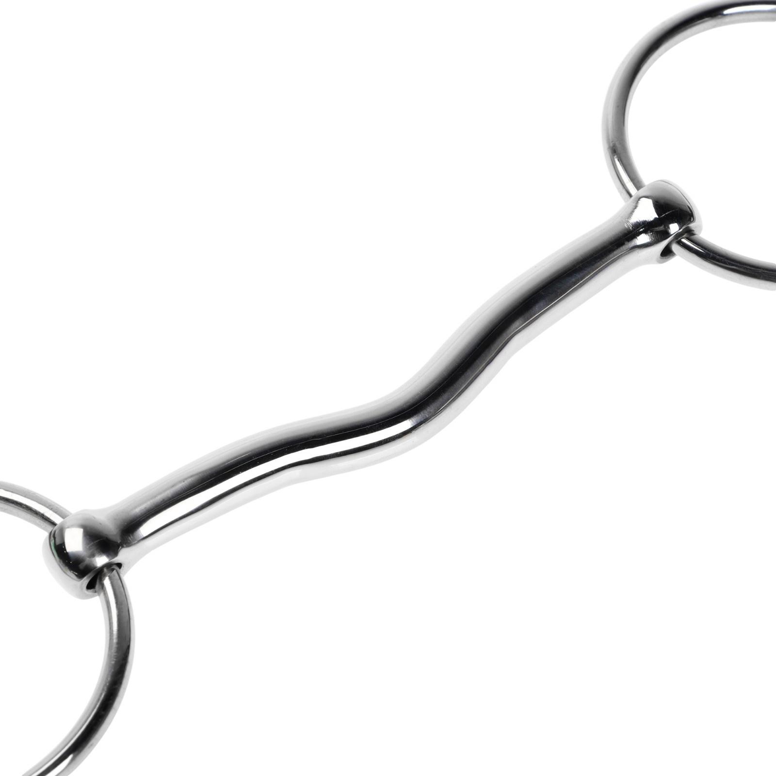 Удило для лошади с цельным грызлом с подъёмом, металл, 140 мм