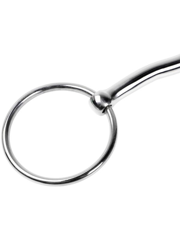 Удило для лошади с цельным грызлом с подъёмом, металл, 140 мм