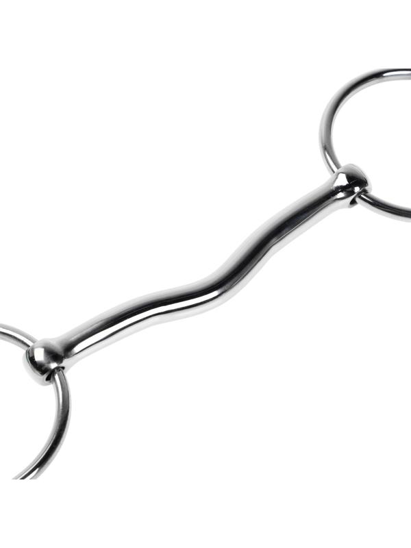 Удило для лошади с цельным грызлом с подъёмом, металл, 140 мм