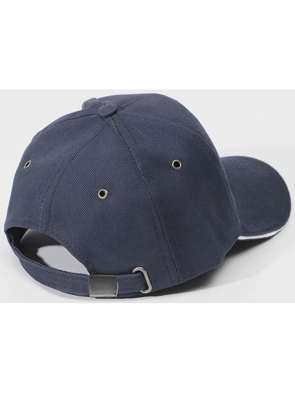 Застёжка для кепки, с люверсом, 2×2 см, цвет серебряный