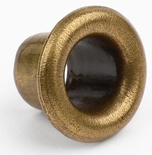 Застёжка для кепки, с люверсом, 2×2 см, цвет бронзовый