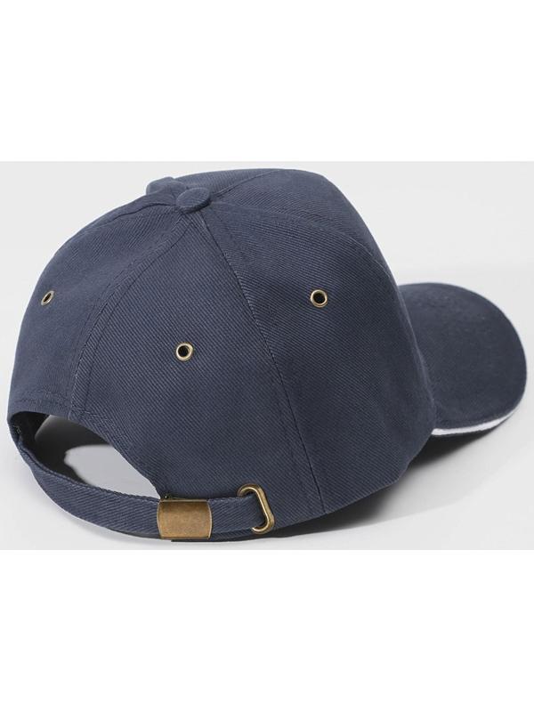 Застёжка для кепки, с люверсом, 2×2 см, цвет бронзовый