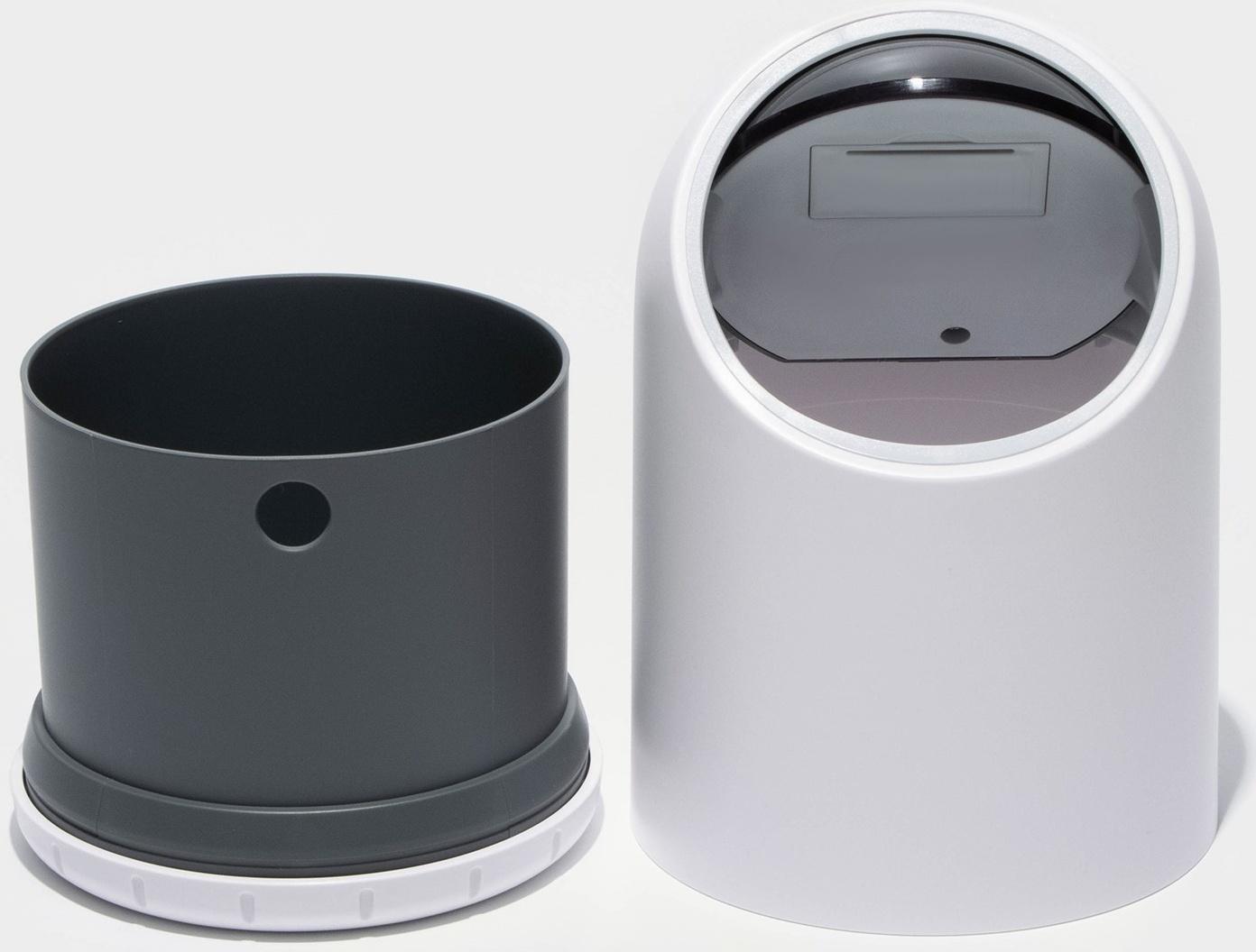 Ведро для мусора сенсорное настольное SAVANNA, 2 л, белое