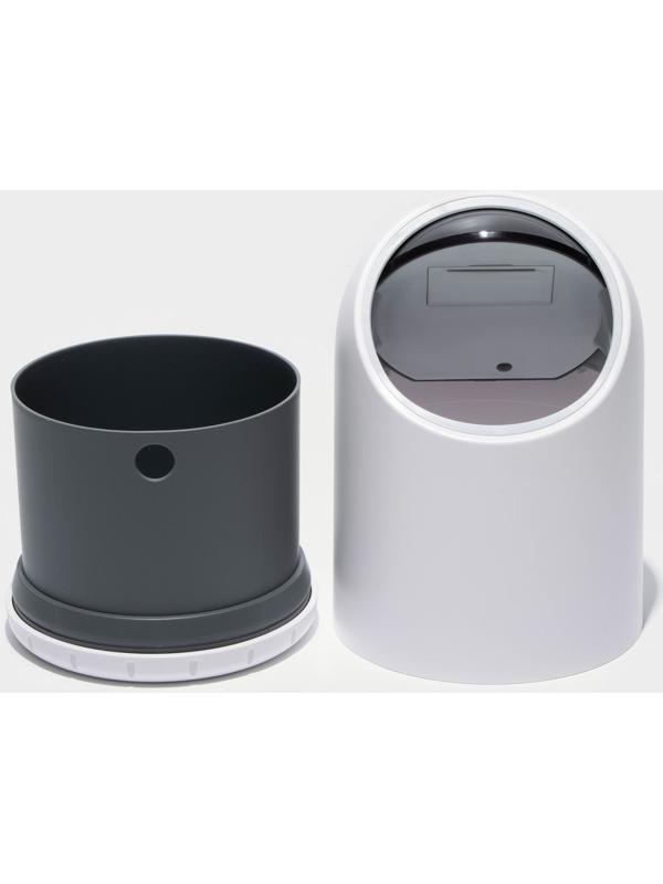 Ведро для мусора сенсорное настольное SAVANNA, 2 л, белое