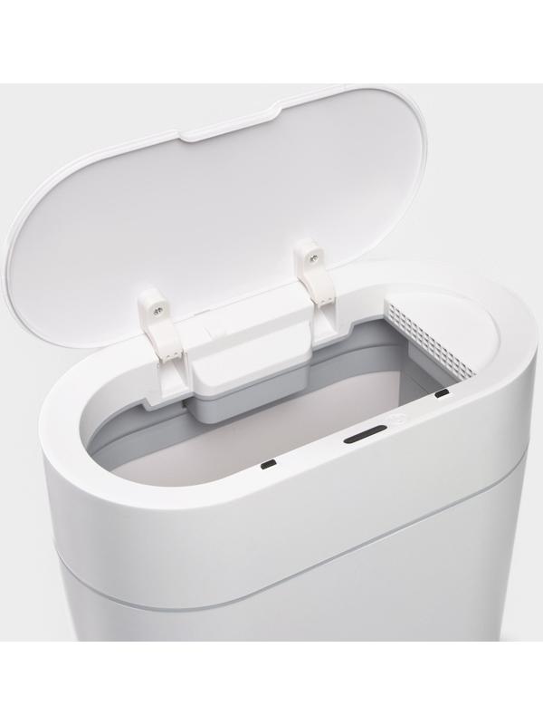 Ведро для мусора сенсорное SAVANNA, 9 л, белое