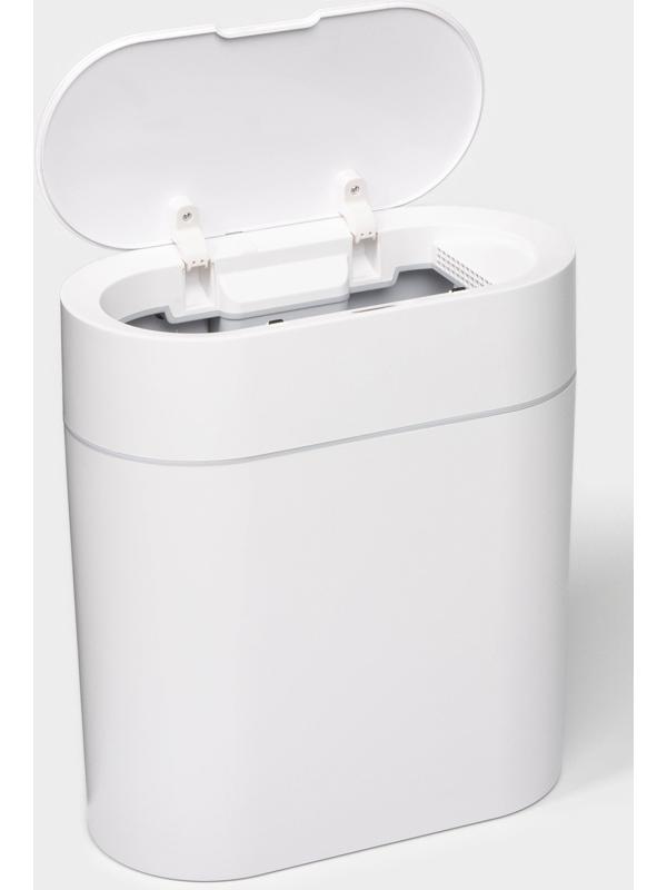 Ведро для мусора сенсорное SAVANNA, 9 л, белое