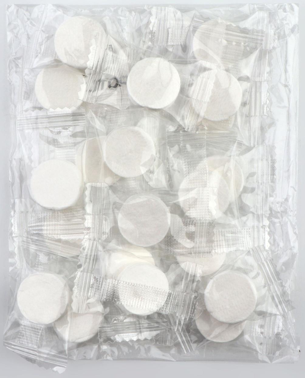 Салфетки одноразовые, прессованные, набор - 20 шт, 20 × 22 см, цвет белый