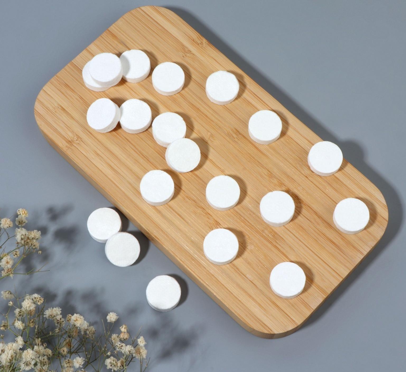 Салфетки одноразовые, прессованные, набор - 20 шт, 20 × 22 см, цвет белый