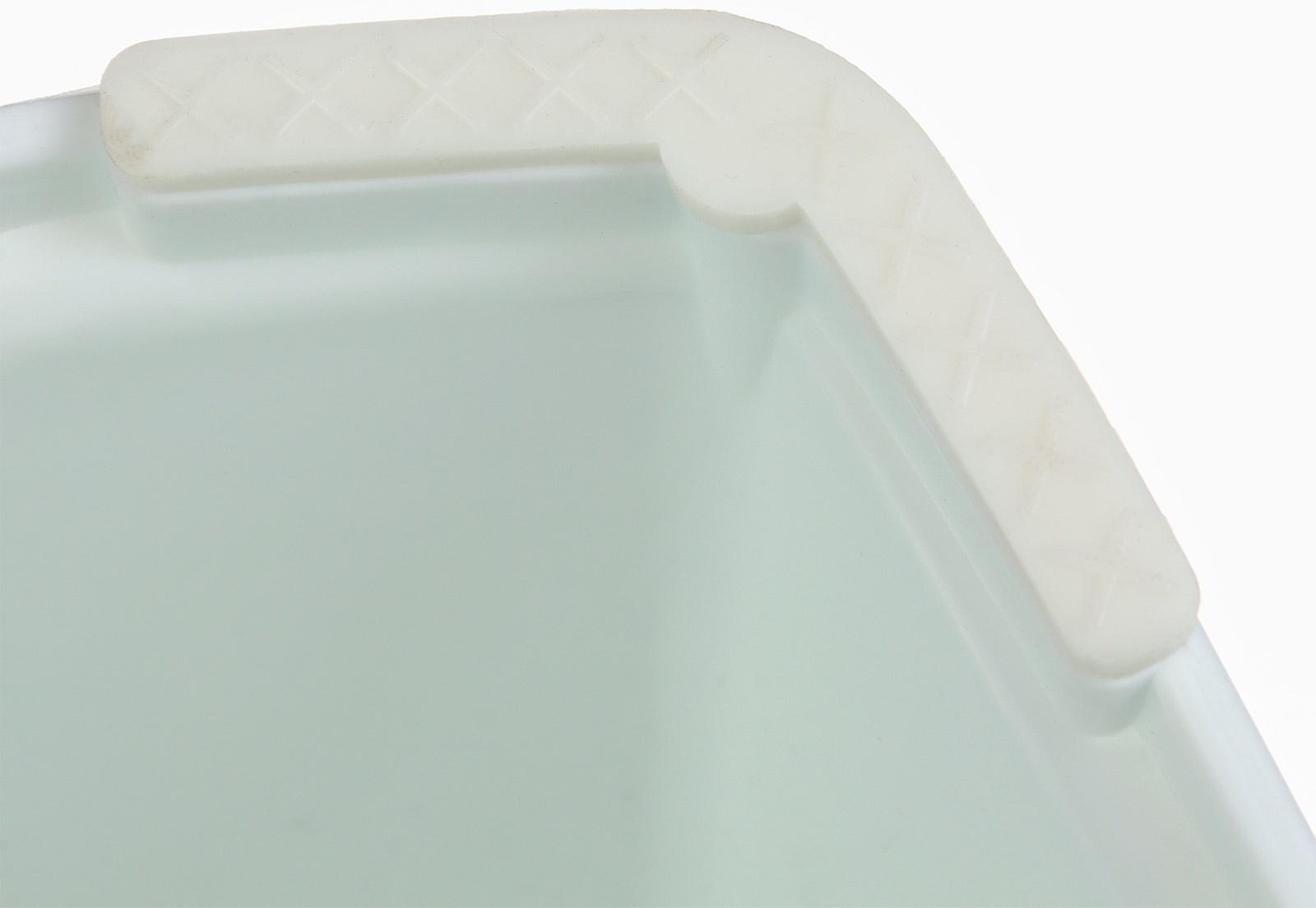 Табурет - подставка детский с прорезинеными ступеньками, 36х33х25см, цвет белый/серый