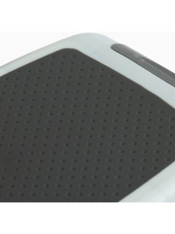 Табурет - подставка детский с прорезинеными ступеньками, 36х33х25см, цвет белый/серый