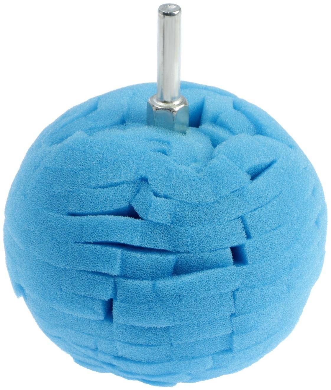 Набор кругов полировальных ТУНДРА, поролоновых, d=80 мм, хвостовик 6 мм, 3 шт.