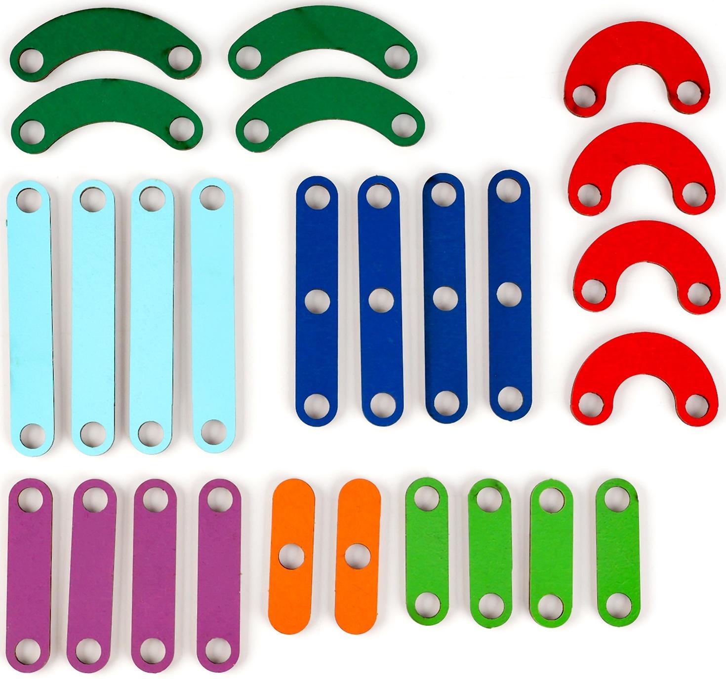 Геоборд с деревянными деталями и заданиями «Математический планшет»