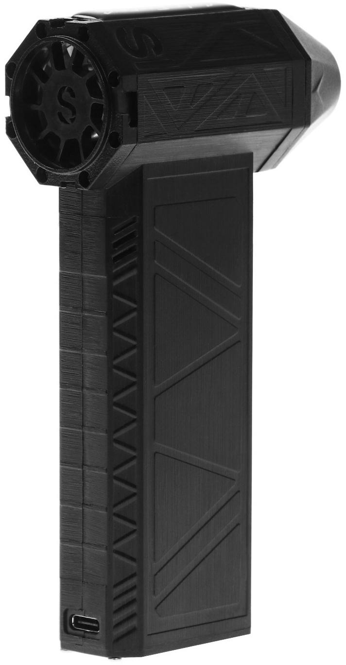 Воздуходувка - пылесос, аккумуляторная, портативная LOF-07, 130 000 об/мин, 50 м/с, 4 000 мАч, Type-C, чёрная