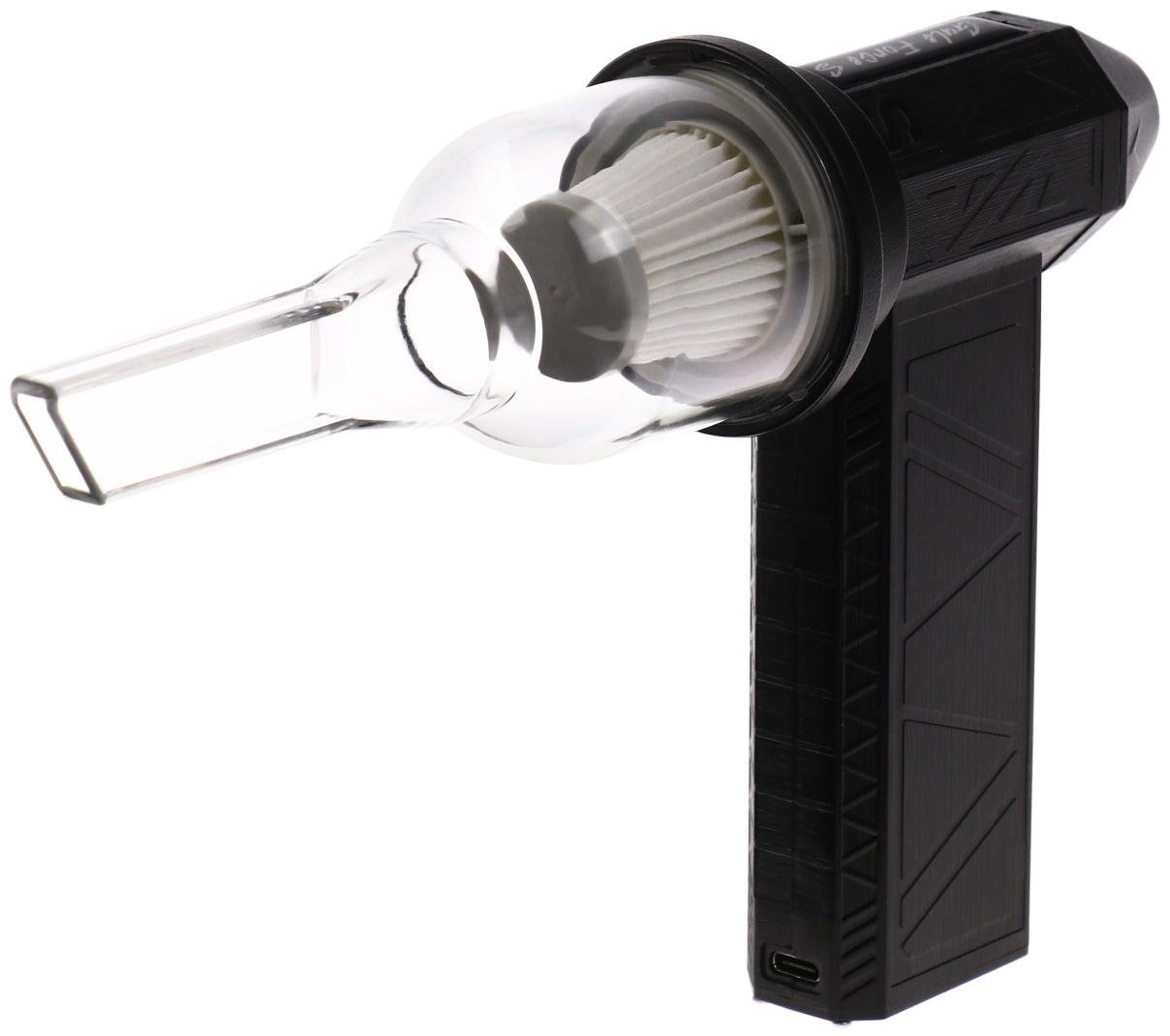 Воздуходувка - пылесос, аккумуляторная, портативная LOF-07, 130 000 об/мин, 50 м/с, 4 000 мАч, Type-C, чёрная