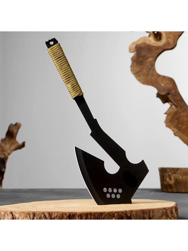 Топорик туристический, рукоять в оплетке, 34см