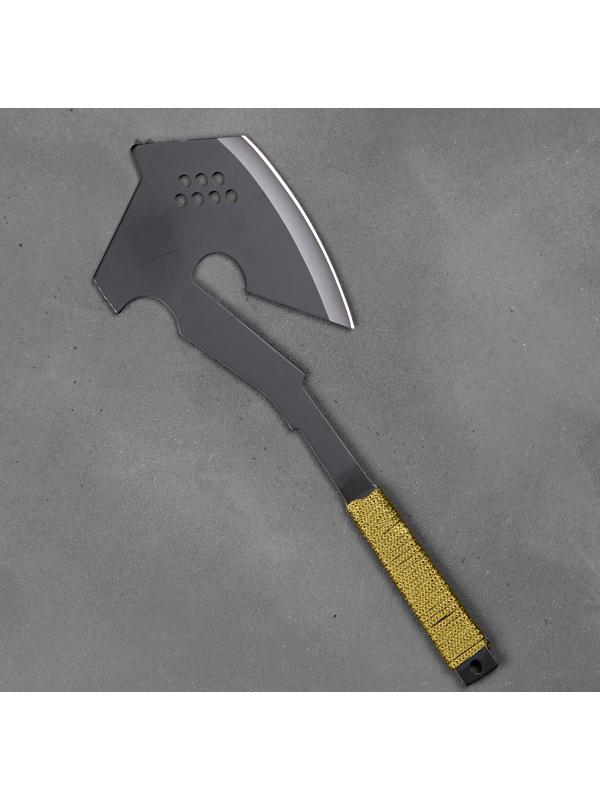 Топорик туристический, рукоять в оплетке, 34см