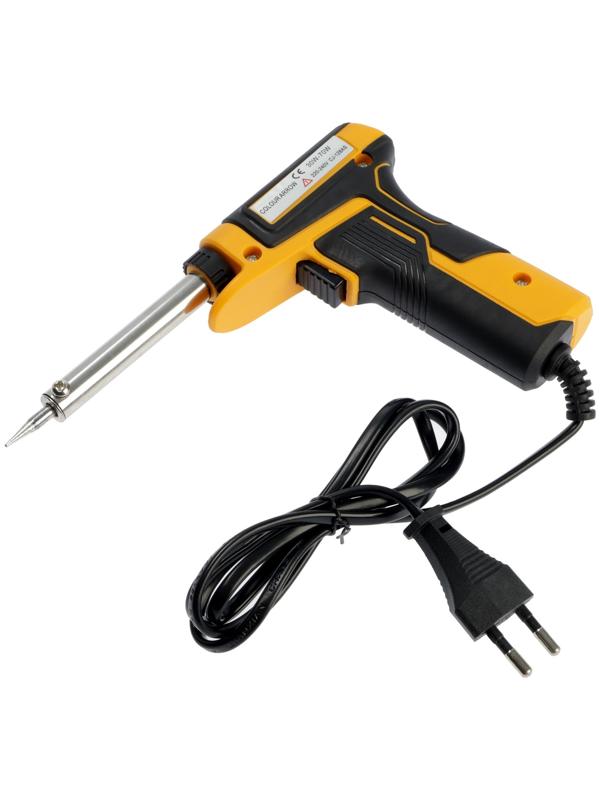 Паяльник-пистолет с регулировкой мощности ТУНДРА, 30-70 Вт, двухкомпонентная рукоятка