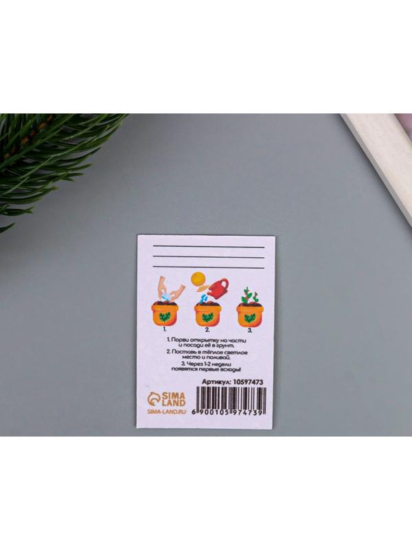 Открытка для выращивания «Арт Узор. Вырасти сам. Змейка» с семенами, 5×7 см