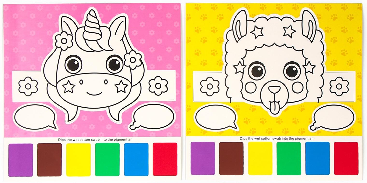 Водная раскраска «Маска», 2 шт., кисточка, виды МИКС