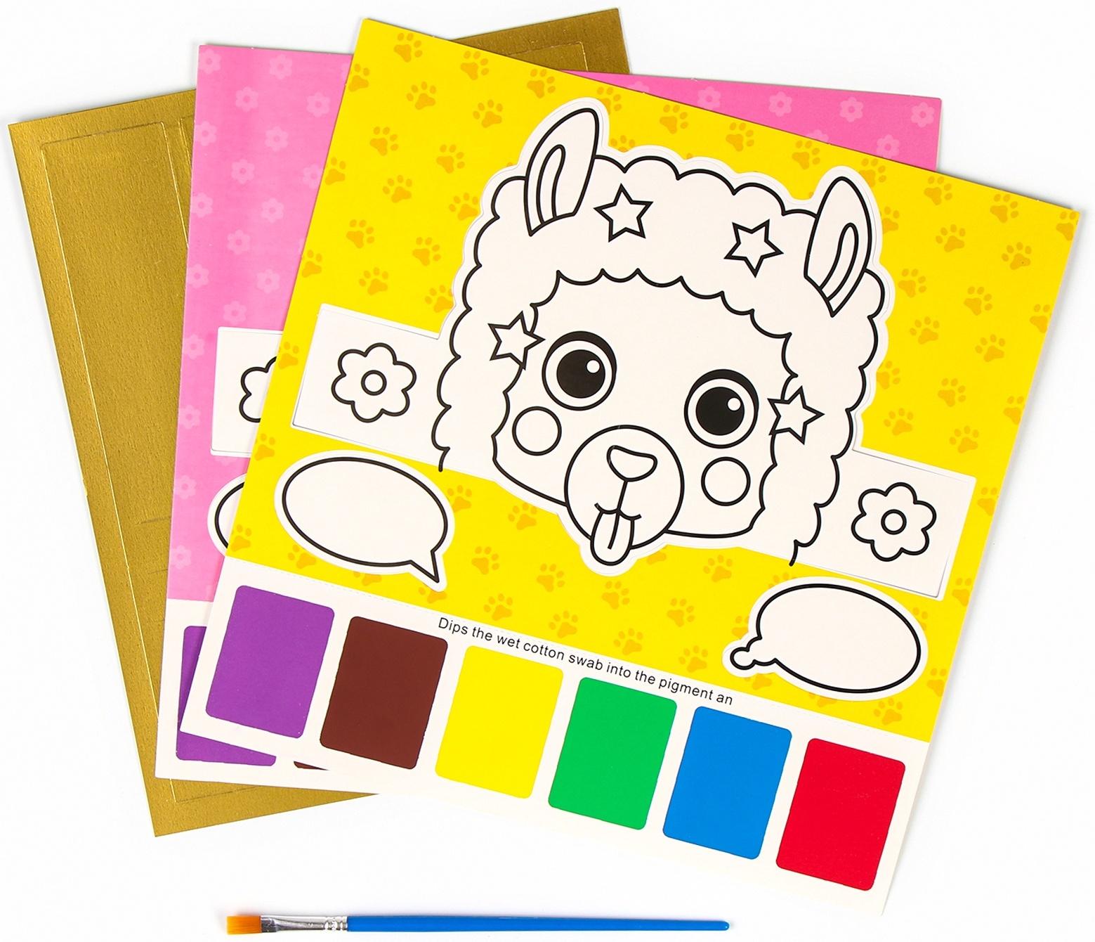 Водная раскраска «Маска», 2 шт., кисточка, виды МИКС