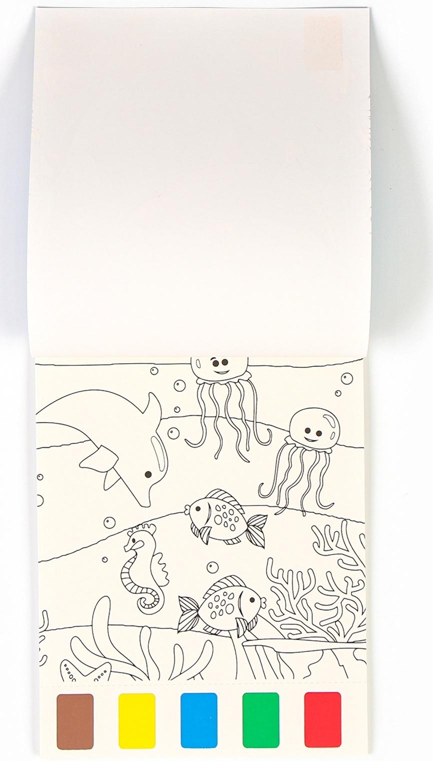 Водная раскраска, кисточка, виды МИКС