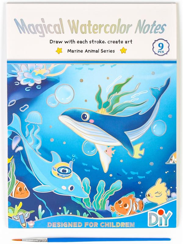 Водная раскраска, кисточка, виды МИКС