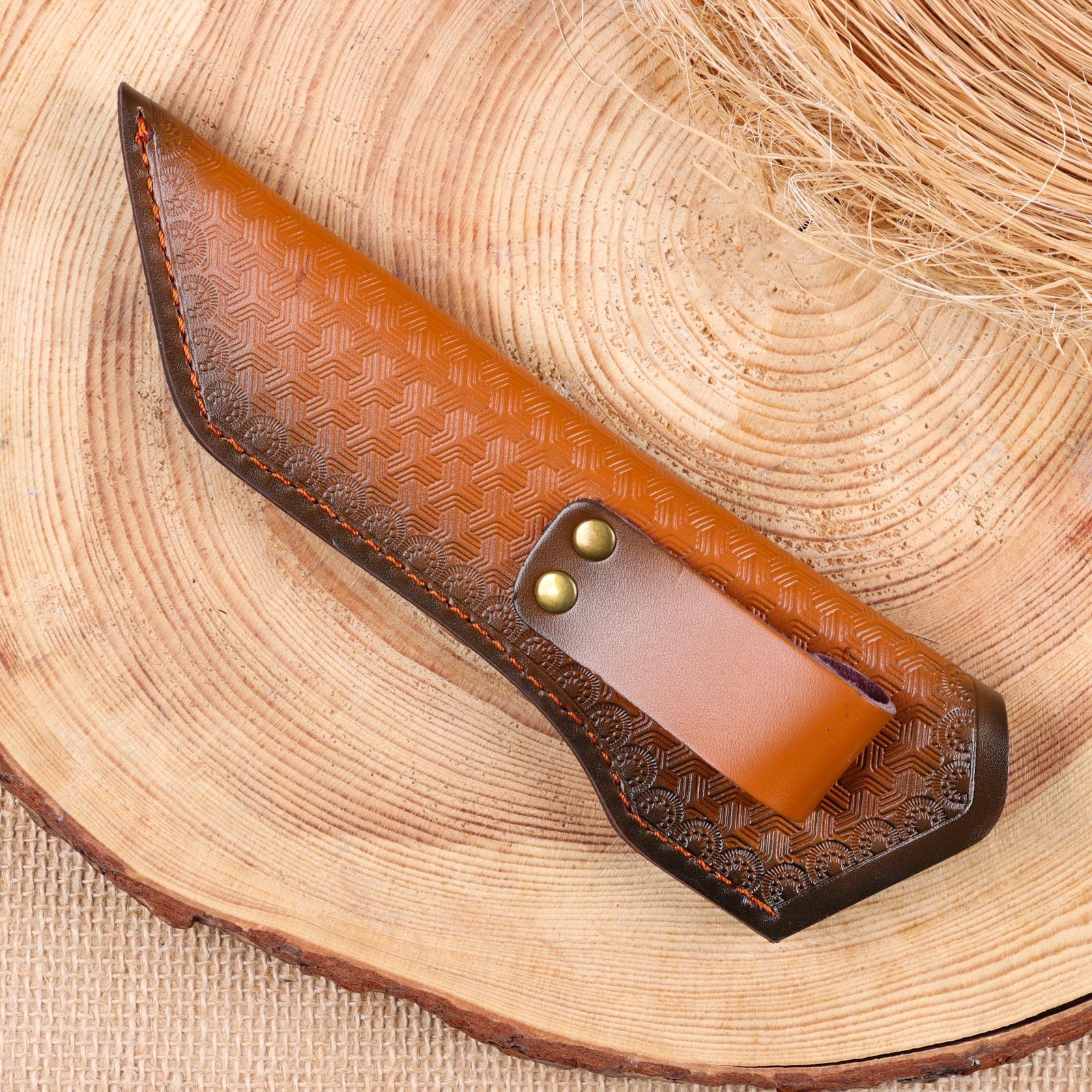 Ножны - чехол для ножа, под лезвие до 15,5 х 4 см, светло-коричневый