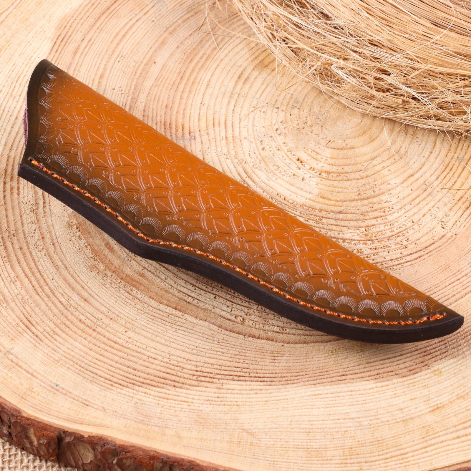 Ножны - чехол для ножа, под лезвие до 16 х 3 см, светло-коричневый