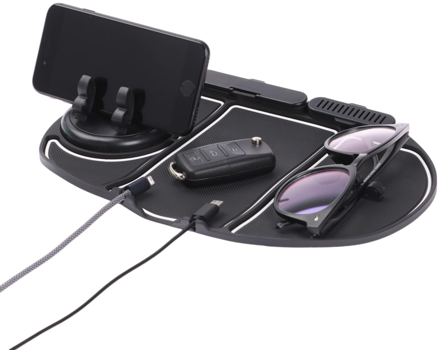 Коврик на панель автомобиля, 24×18 см, органайзер