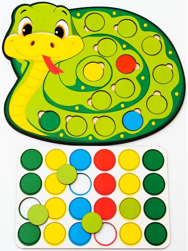 Дидактическая игра «Весёлые кружочки – Змея»
