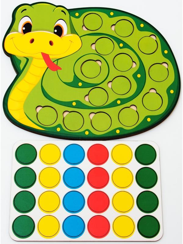 Дидактическая игра «Весёлые кружочки – Змея»