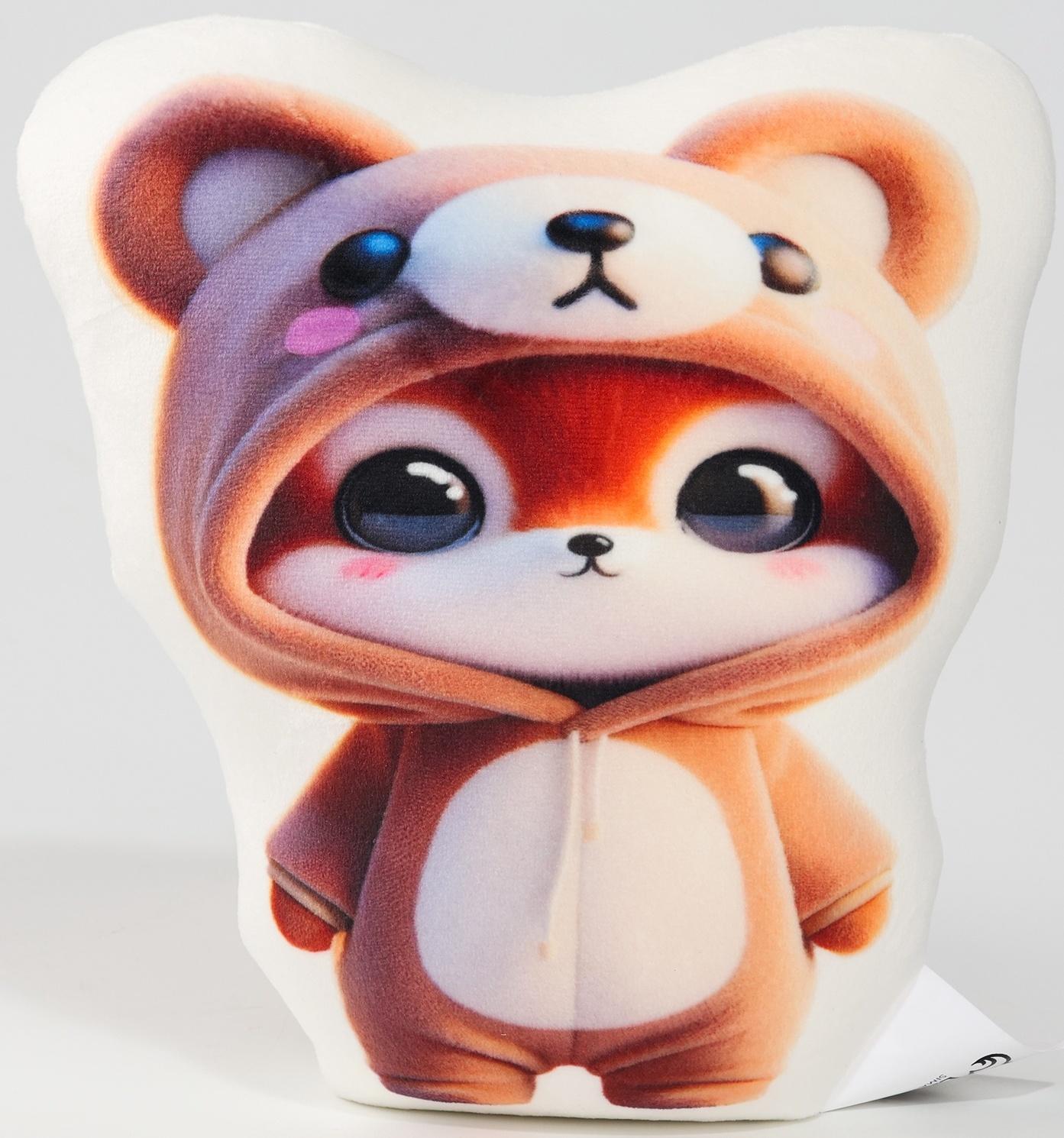 Игрушка антистресс «Лисенок в костюме мишки»