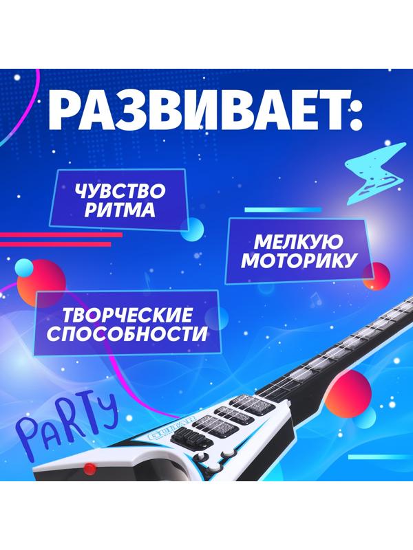 Музыкальная гитара «Рок-звезда», звук, свет