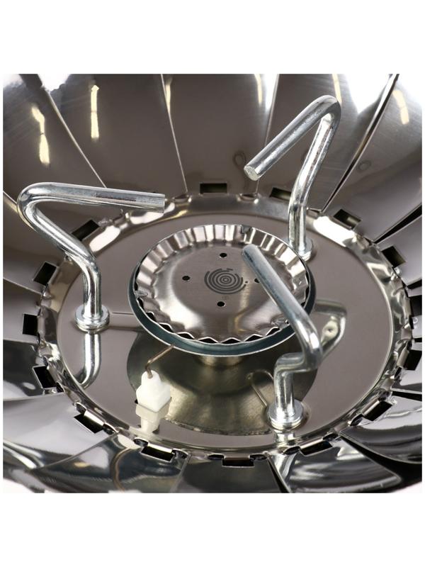 Плита газовая портативная maclay, для кемпинга, с ветрозащитой, 12×12 см, малая, круглая