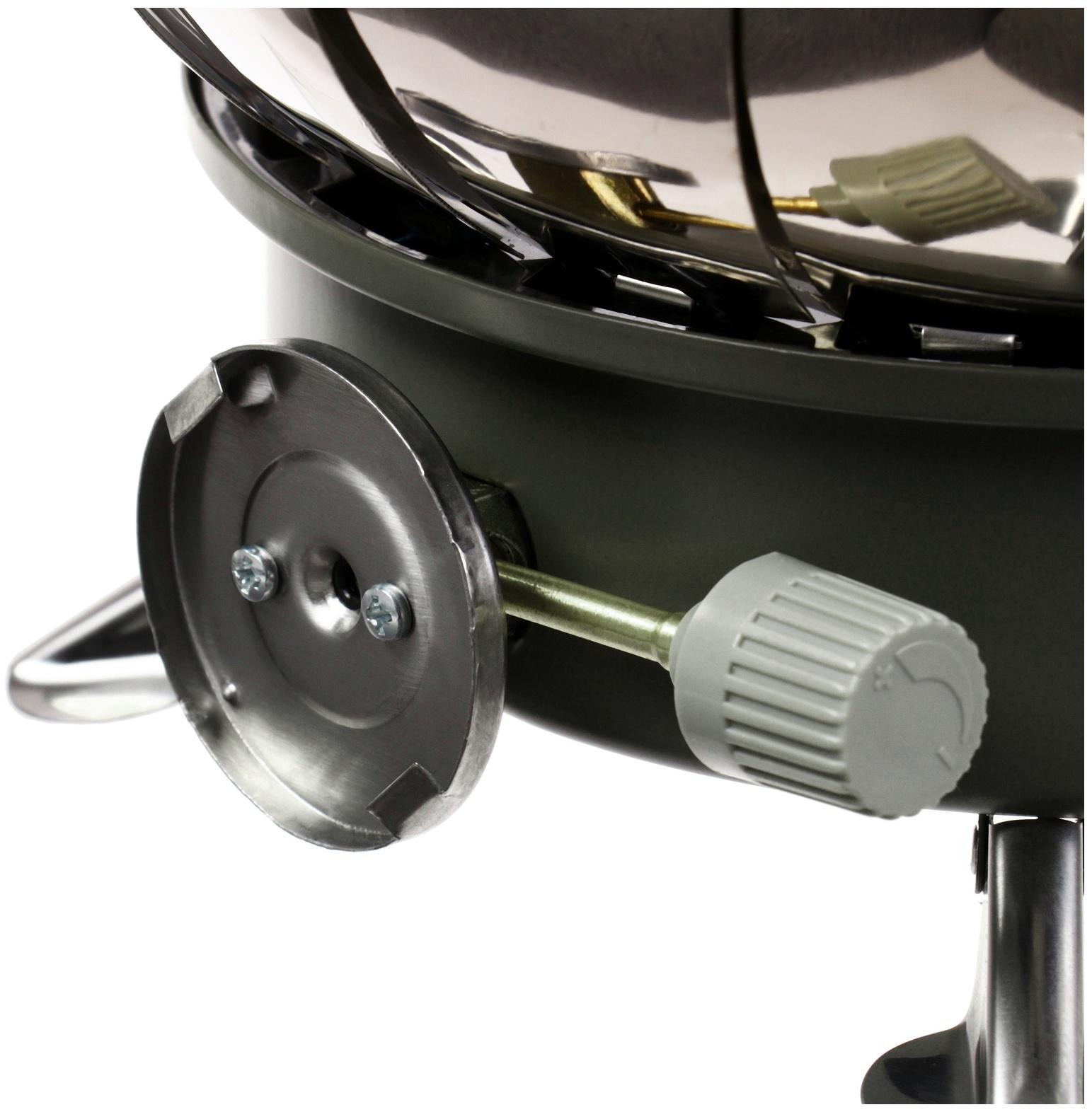 Плита газовая портативная maclay, для кемпинга, с ветрозащитой, 17×13 см, большая, круглая