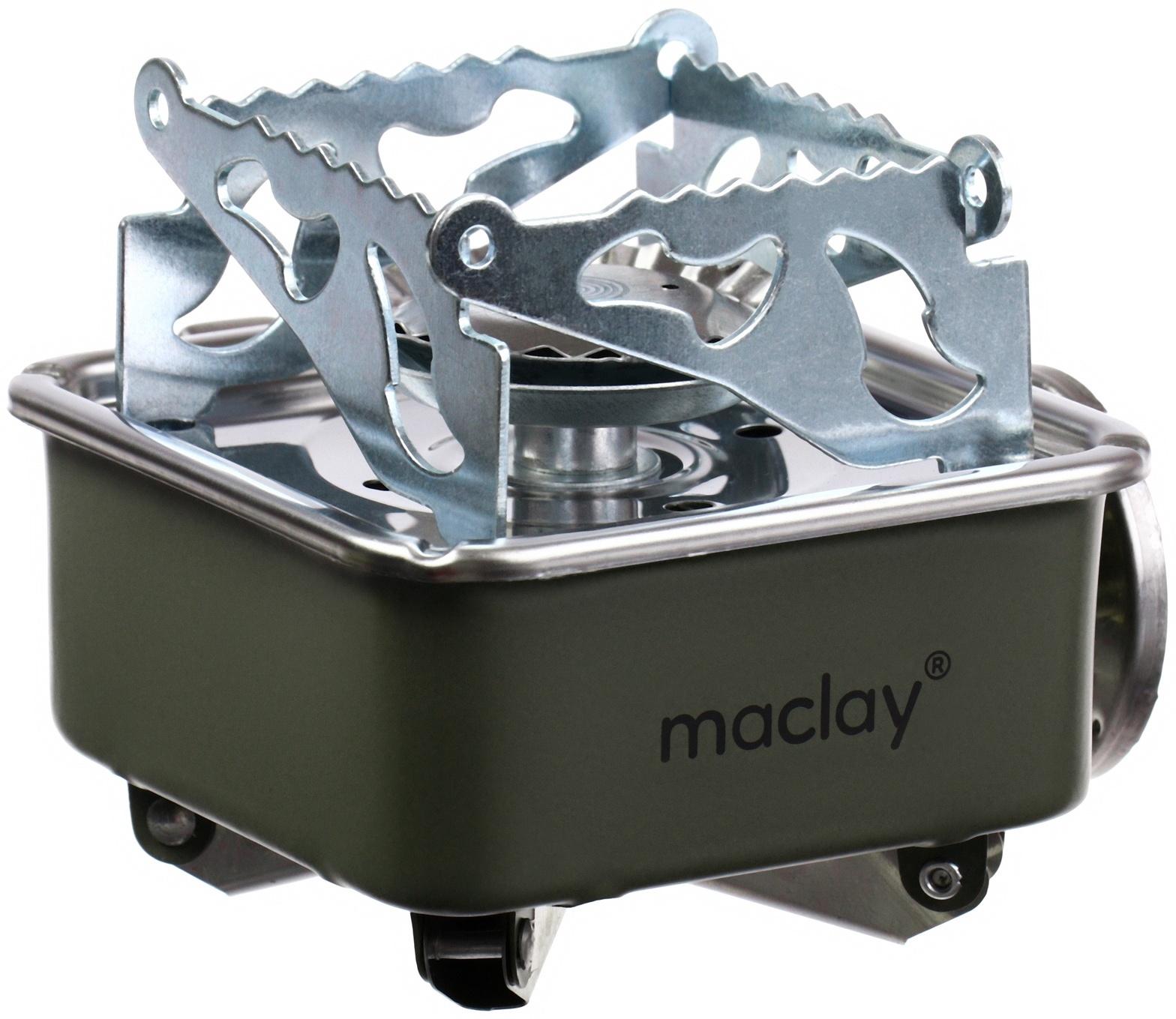 Плита газовая портативная maclay, для кемпинга, 15×15×9 см, квадратная
