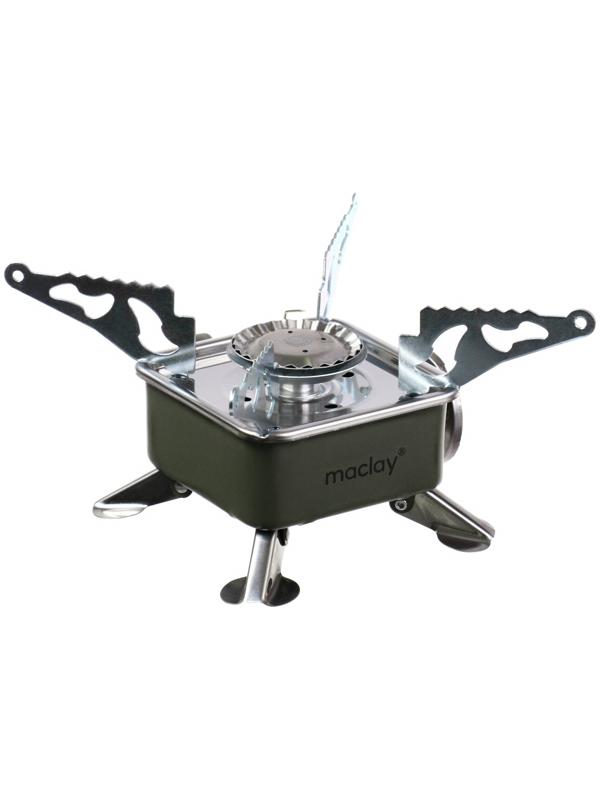 Плита газовая портативная maclay, для кемпинга, 15×15×9 см, квадратная