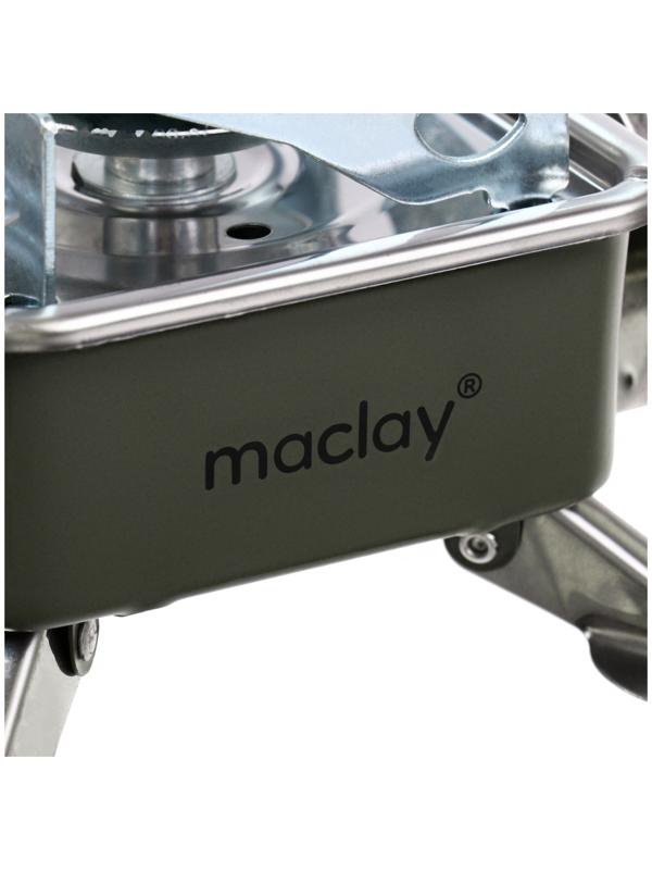 Плита газовая портативная maclay, для кемпинга, 15×15×9 см, квадратная