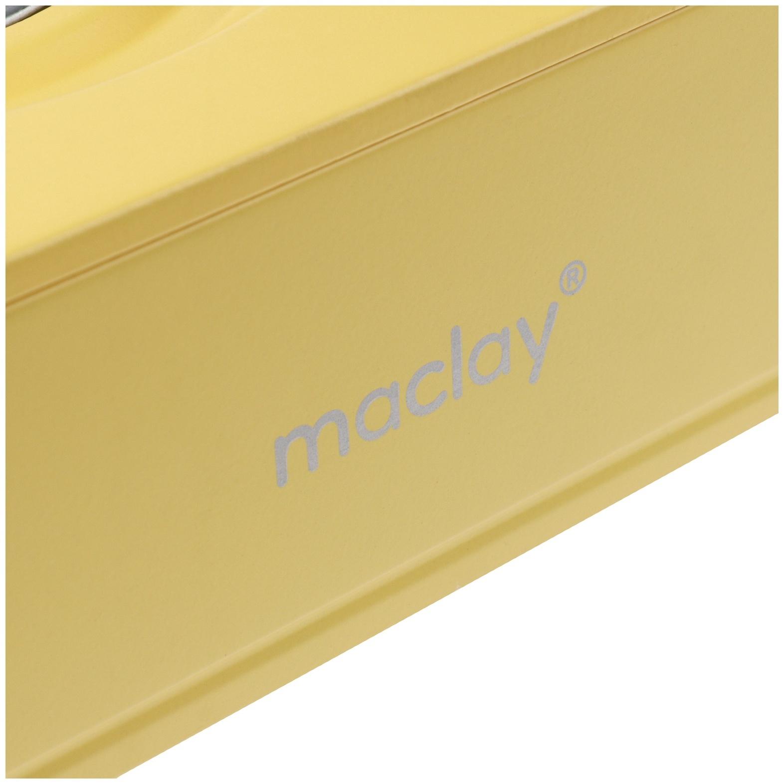 Плита газовая портативная maclay, для кемпинга, 20×32.5×10.5 см, бежевая