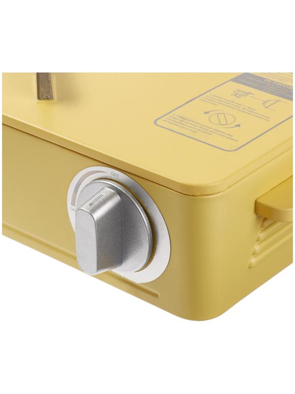 Плита газовая портативная maclay, для кемпинга, 20×32.5×10.5 см, бежевая